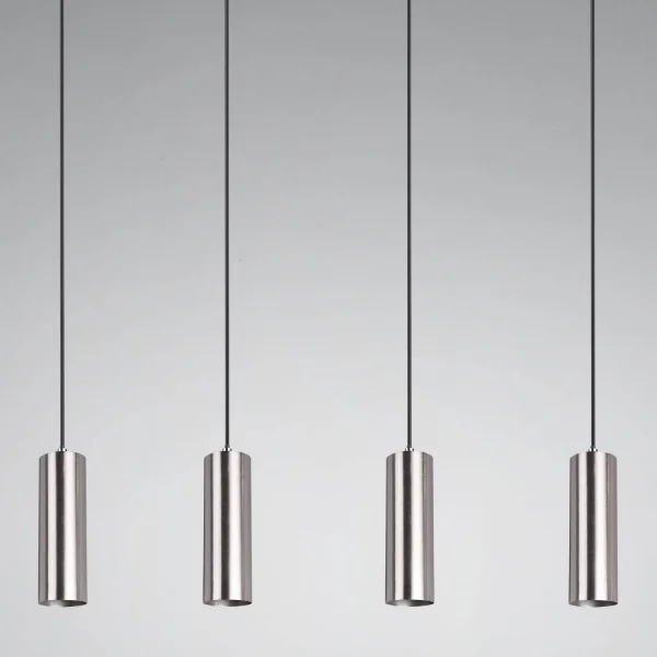 LÁMPARA DE TECHO GRAFTON 4 LUCES NÍQUEL MATE