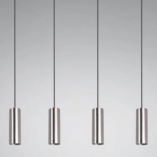 LÁMPARA DE TECHO GRAFTON 4 LUCES NÍQUEL MATE