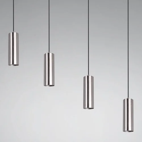 LÁMPARA DE TECHO GRAFTON 4 LUCES NÍQUEL MATE