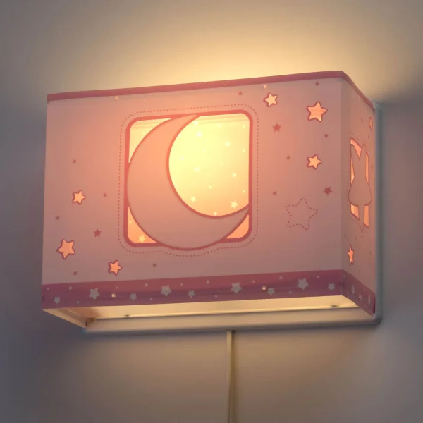 APLIQUE DE PARED LUNA ROSA