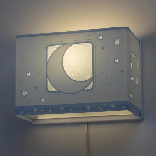 APLIQUE DE PARED LUNA AZUL