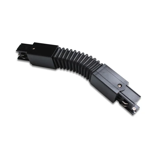 CONECTOR FLEXIBLE PARA CARRIL TRIFÁSICO NEGRO