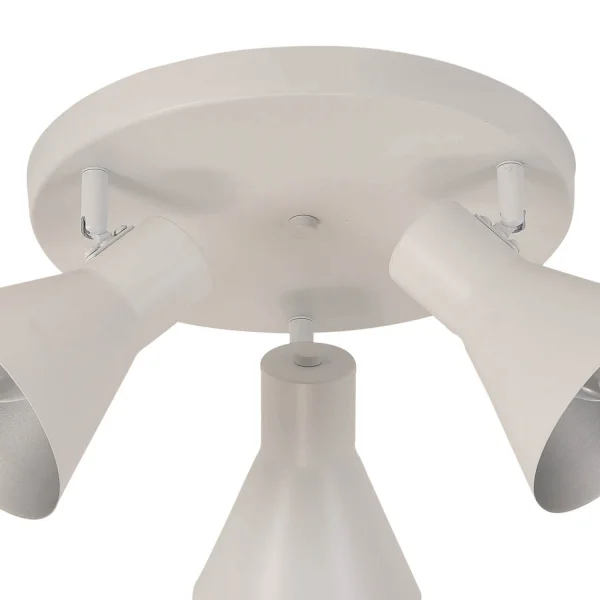 PLAFÓN DECORATIVO 3 LUCES CLARENCE BLANCO