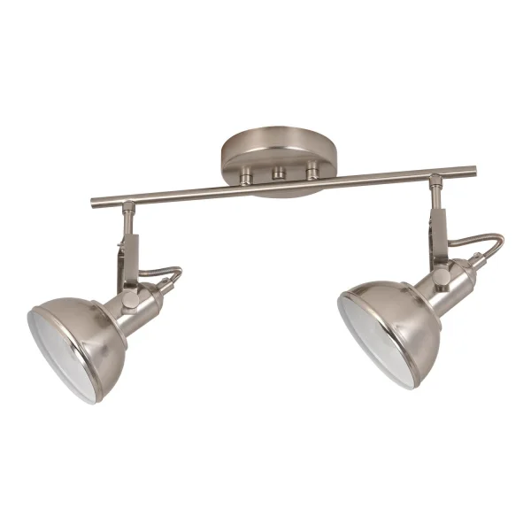 REGLETA DECORATIVA 2 LUCES MURRAY NÍQUEL REGLETA DECORATIVA 2 LUCES MURRAY NÍQUEL