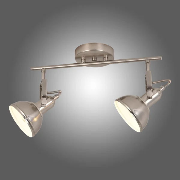 REGLETA DECORATIVA 2 LUCES MURRAY NÍQUEL REGLETA DECORATIVA 2 LUCES MURRAY NÍQUEL