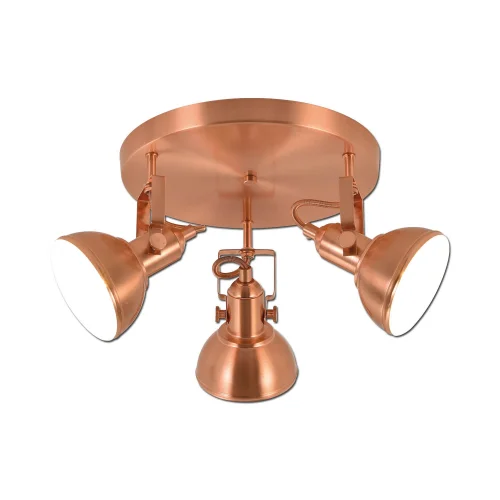 PLAFÓN DECORATIVO 3 LUCES MURRAY COBRE