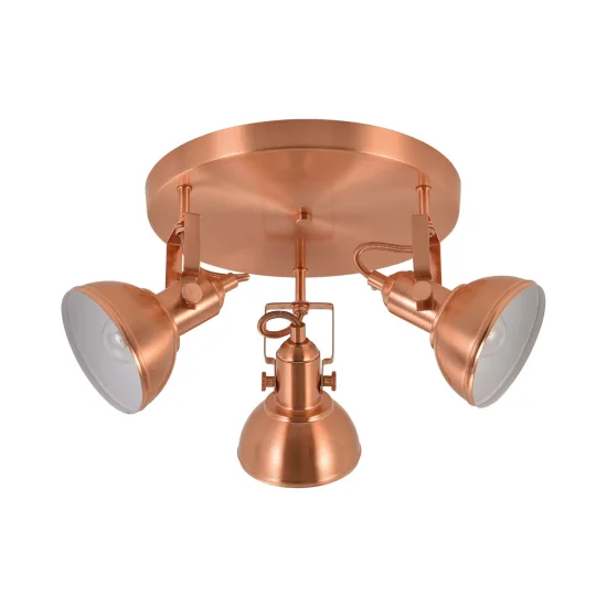 PLAFÓN DECORATIVO 3 LUCES MURRAY COBRE 2