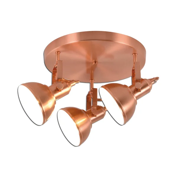 PLAFÓN DECORATIVO 3 LUCES MURRAY COBRE