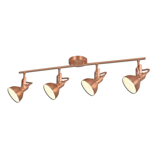 REGLETA DECORATIVA 4 LUCES MURRAY COBRE