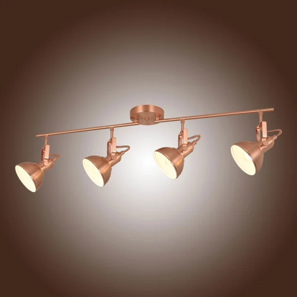 REGLETA DECORATIVA 4 LUCES MURRAY COBRE REGLETA DECORATIVA 4 LUCES MURRAY COBRE
