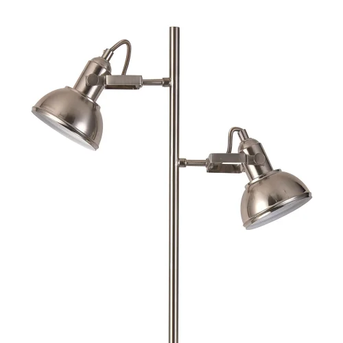 LÁMPARA DE PIE DECORATIVA 2 LUCES MURRAY NÍQUEL LÁMPARA DE PIE DECORATIVA 2 LUCES MURRAY NÍQUEL