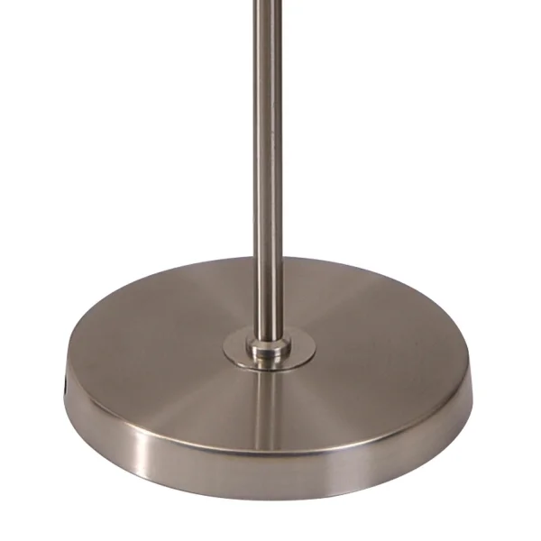 LÁMPARA DE PIE DECORATIVA 2 LUCES MURRAY NÍQUEL LÁMPARA DE PIE DECORATIVA 2 LUCES MURRAY NÍQUEL