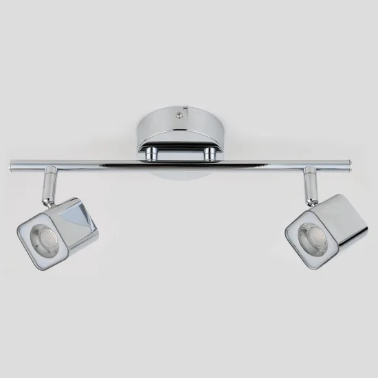 REGLETA 2 LUCES LED DICE 2x4W 4000K CROMO