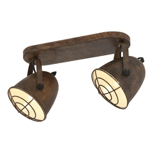 REGLETA DECORATIVA 2 LUCES STUTTGART MARRÓN ÓXIDO REGLETA DECORATIVA 2 LUCES STUTTGART MARRÓN ÓXIDO