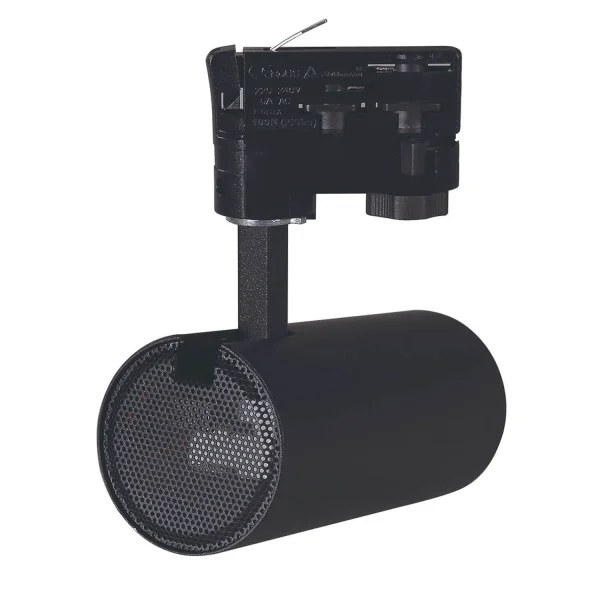 FOCO CARRIL TRIFÁSICO LED COB 20W 4000K NEGRO