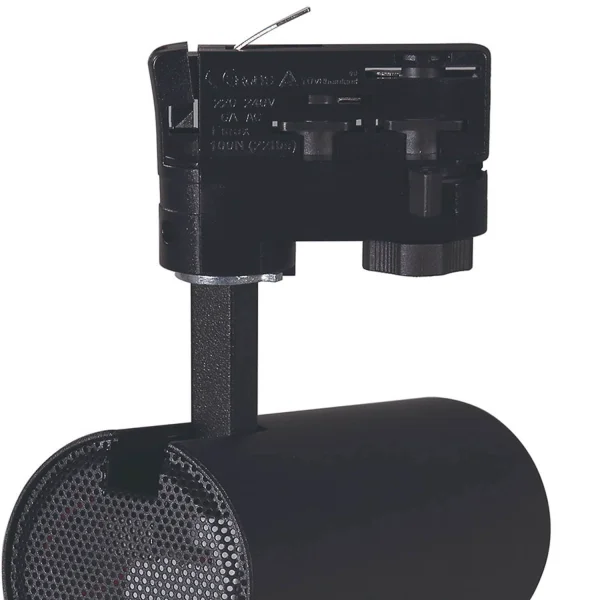 FOCO CARRIL TRIFÁSICO LED COB 20W 4000K NEGRO