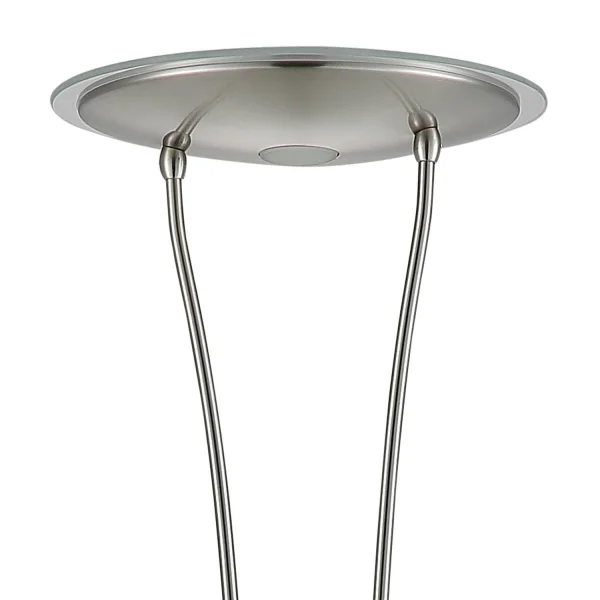 LÁMPARA DE PIE LED ARTEMIS 18W+5W 3000K USB NÍQUEL