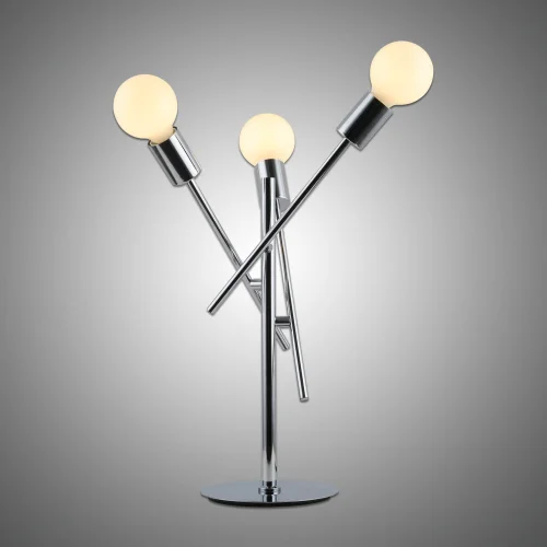 LÁMPARA DE MESA RIGEL 3 LUCES CROMO