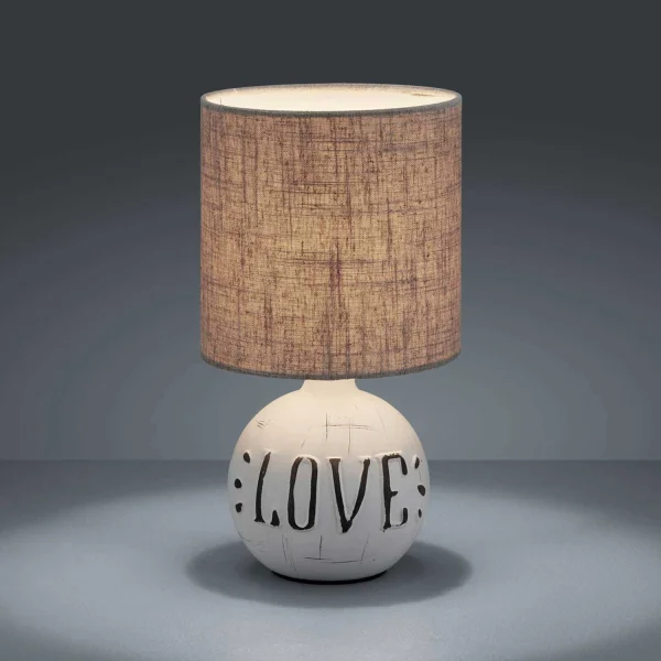 LÁMPARA DE MESA SHEPARD CERÁMICA LOVE