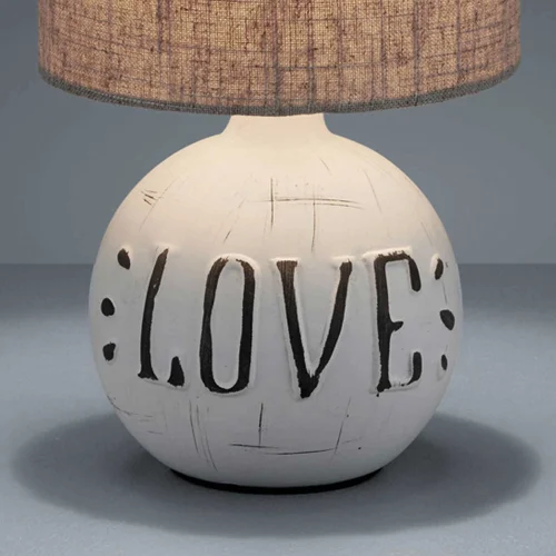 LÁMPARA DE MESA SHEPARD CERÁMICA LOVE