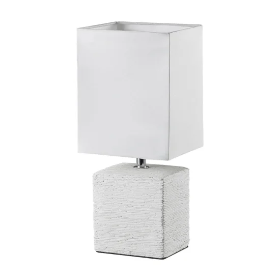 LÁMPARA DE MESA HOWARD CERÁMICA BLANCO ENVEJECIDO