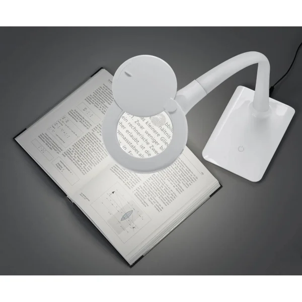 FLEXO LUPA BLANCO PINZA