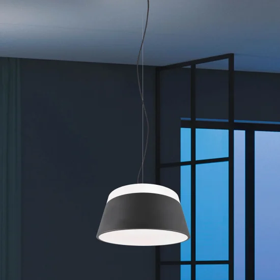 LÁMPARA DE TECHO DUQUESA METAL NEGRO 45CM