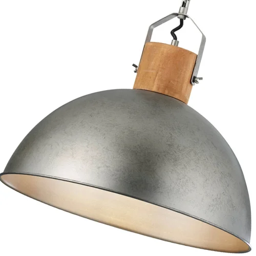 LÁMPARA DE TECHO JANO METAL NÍQUEL ANTIGUO