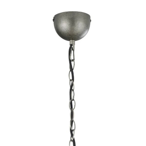 LÁMPARA DE TECHO JANO METAL NÍQUEL ANTIGUO