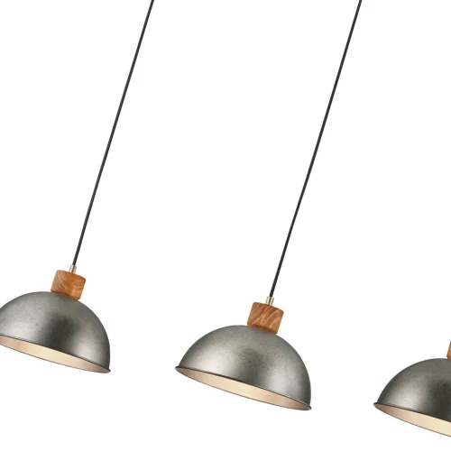 LÁMPARA DE TECHO 3 LUCES JANO METAL NÍQUEL ANTIGUO