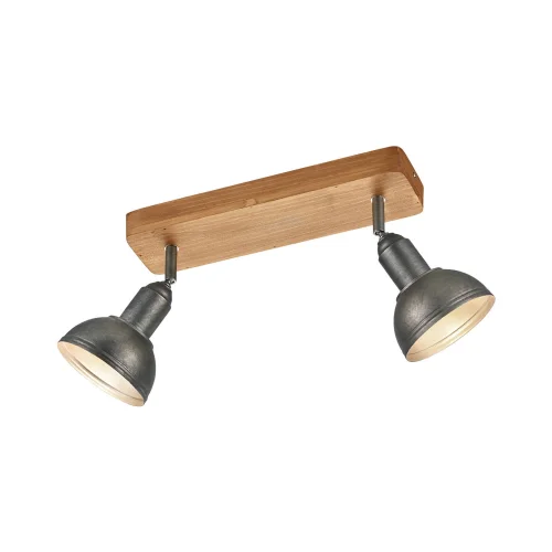 FOCO 2 LUCES JANO METAL NÍQUEL ANTIGUO