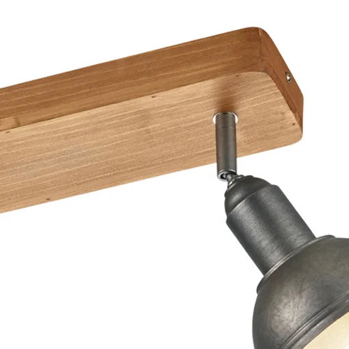 FOCO 2 LUCES JANO METAL NÍQUEL ANTIGUO