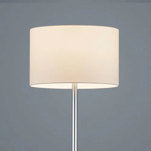 LÁMPARA DE PIE BROOME C/FLEXO METAL PANTALLA BLANCA