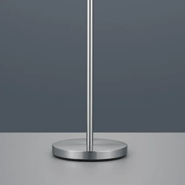 LÁMPARA DE PIE BROOME C/FLEXO METAL PANTALLA GRIS