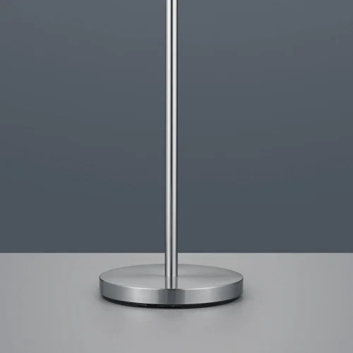 LÁMPARA DE PIE BROOME C/FLEXO METAL PANTALLA GRIS