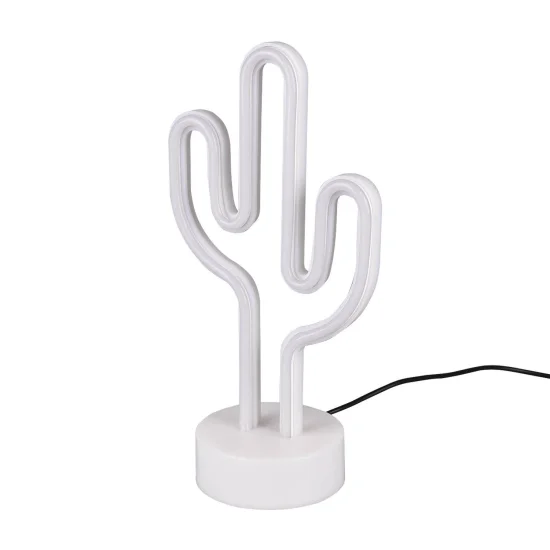LÁMPARA DE MESA DECORATIVA CACTUS SMD LED 1W 2