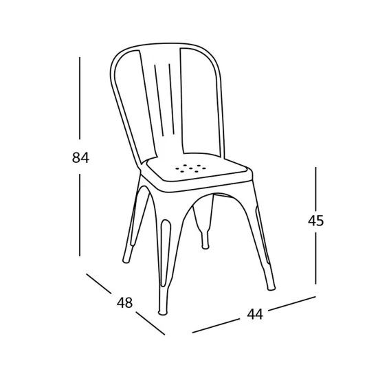 SILLA JOSEPHINE ROSA 2