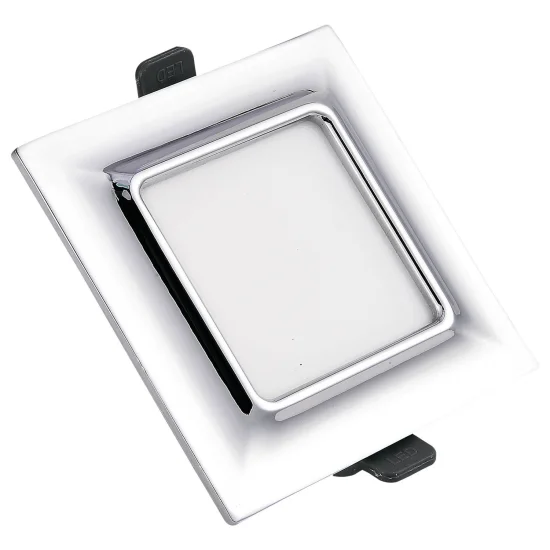 MINIDOWNLIGHT LED CUADRADO 5W CROMO 2