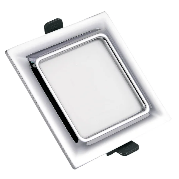 DOWNLIGHT LED CUADRADO 9W CROMO