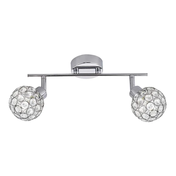 FOCO 2 LUCES ÁTOMO G9 CROMO