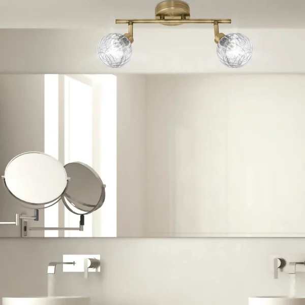 FOCO DE 2 LUCES QUINN CUERO