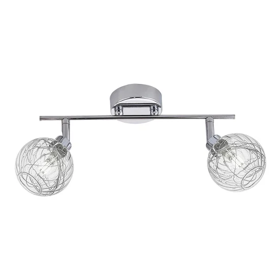 FOCO DE 2 LUCES QUINN CROMO 2