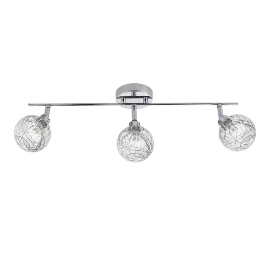 REGLETA DE 3 LUCES QUINN CROMO 2
