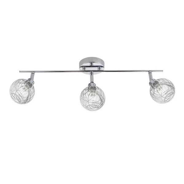 REGLETA DE 3 LUCES QUINN CROMO REGLETA DE 3 LUCES QUINN CROMO