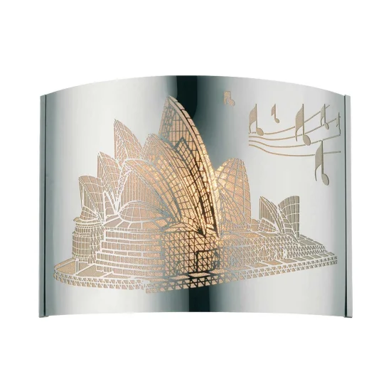 APLIQUE DE PARED OPERA ACERO CROMADO