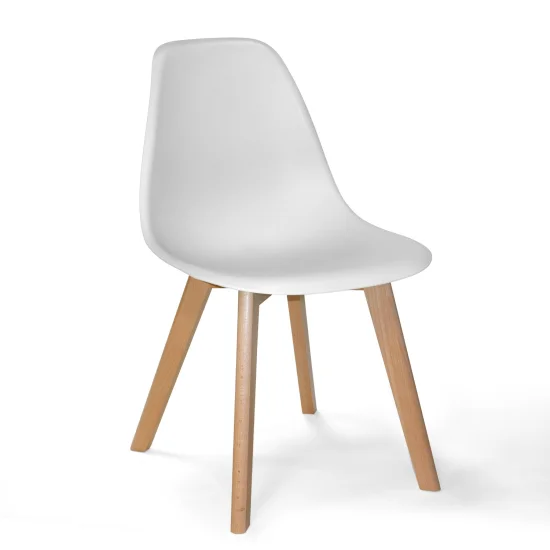 SILLA TOWER SCARLETT BLANCO MADERA