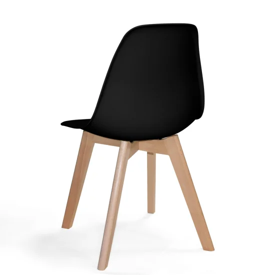 SILLA TOWER SCARLETT NEGRO MADERA 2