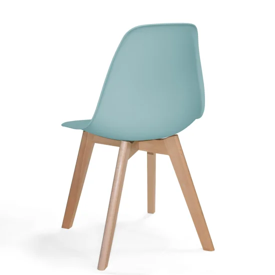 SILLA TOWER SCARLETT AGUAMARINA MADERA 2