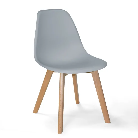 SILLA TOWER SCARLETT GRIS MADERA