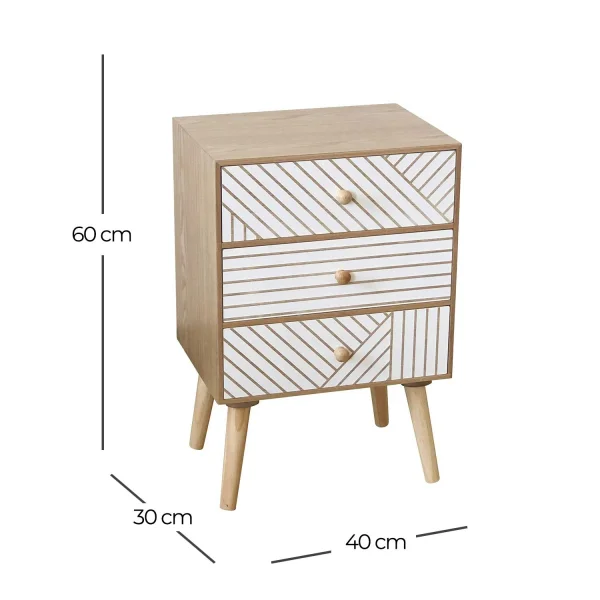 MESITA 3 CAJONES JUNO MESITA 3 CAJONES JUNO